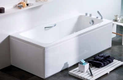  Ванна 180x80 см на каркасе без гидромассажа с врезкой смесителя по запросу Noken Ecolite N399999870 Ecolite