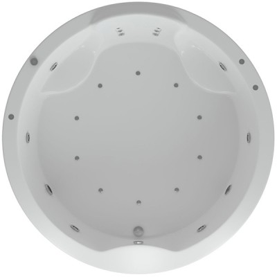 1800Х1800 с гидромассажем Премиум +спин.масс.6форс.+дез-я+хром-я с фр.экр.