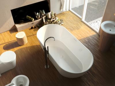 Ванна из литого мрамора ALPEN Palermo PAL-150M 150