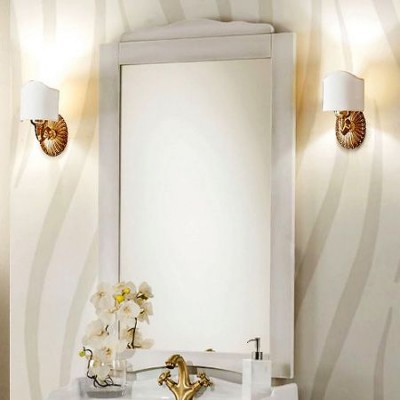 Зеркало Variante Lorenzo bianco patinato 